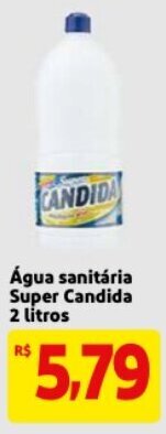 Mercado Extra Agua Sanitaria Super Candida 2L oferta