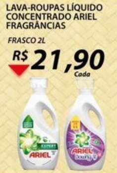 Assaí Atacadista Lava roupas Liquido Concentrado Ariel Fragrancias 2L oferta