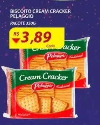 Assaí Atacadista Biscoito cream Cracker Pelaggio 350g oferta