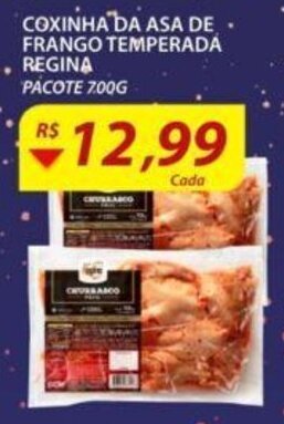Assaí Atacadista Coxinha da asa de frango temperada Regina 700g oferta