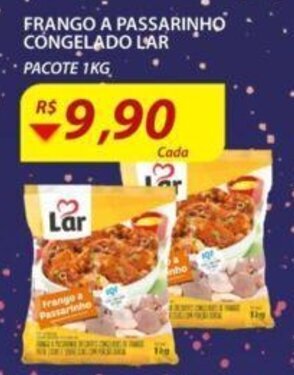 Assaí Atacadista Frango a Passarinho Congelado Lar 1kg oferta