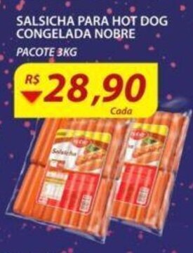Assaí Atacadista Salsicha Para Hot Dog Congelada Nobre 3kg oferta