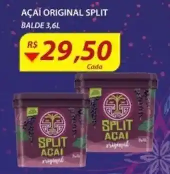 Assaí Atacadista Acai Original Split 3.6L oferta