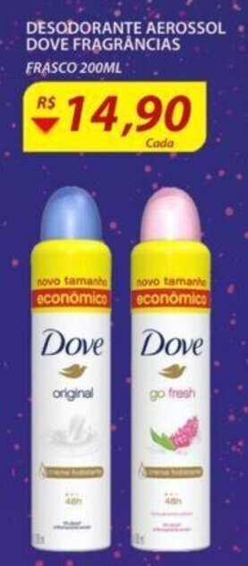Assaí Atacadista Desodorante Aerossol Dove Frag. 200ml oferta
