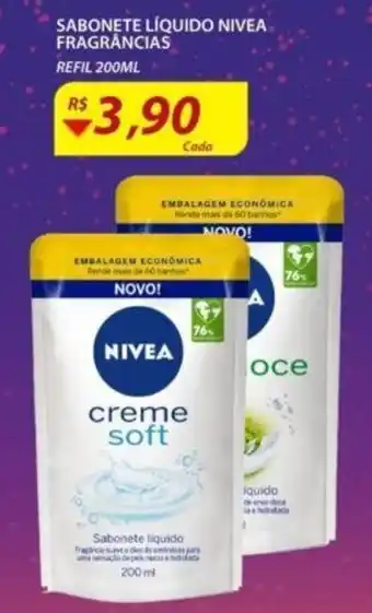 Assaí Atacadista Sabonete Liqudo Nivea frag. 200ml oferta