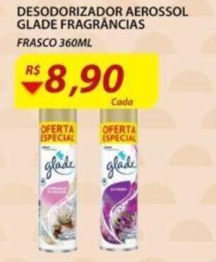 Assaí Atacadista Desodorante Aerossol Glade Frag. 360ml oferta
