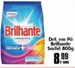 Higa's Supermercado Det. em po Brilhante Sachet 800g oferta