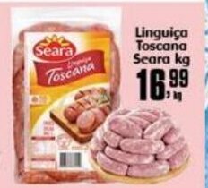 Higa's Supermercado Linguica toscana Seara 1kg oferta