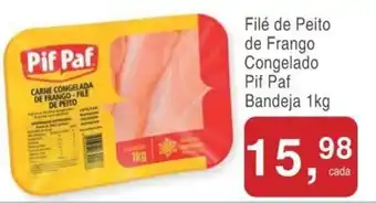 Mineirão Atacarejo File de Peito de Frango Congelado PIf Paf bandeja 1kg oferta