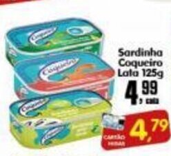 Higa's Supermercado Sardinha Coqueiro Lata 125g oferta