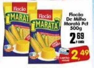 Higa's Supermercado Flocao de Milho Marata pct 500g oferta