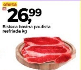 Frangolândia Bisteca bovina paulista resfriada 1kg oferta