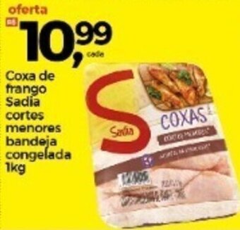 Frangolândia Coxa de frango Sadia Cortes Menores bandeja congelado 1kg oferta