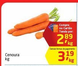 Tenda Atacado Cenoura kg oferta