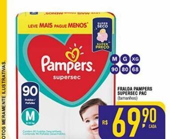 Mercantil Rodrigues Fralda pampers supersec oferta