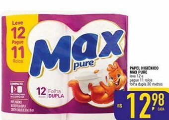 Papel higiênico max pure