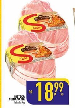 Mercantil Rodrigues Bisteca suina sadia oferta