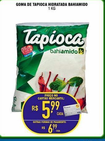 Mercantil Rodrigues Goma de tapioca hidratada bahiamido 1kg oferta