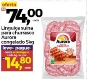 Frangolândia Linguica Suina Para Churrasco Aurora cong. 1kg oferta