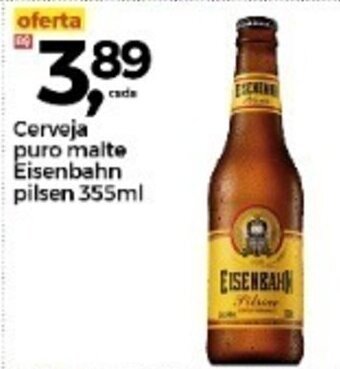 Frangolândia Cerveja puro malte Eisenbahn pilsen 355ml oferta