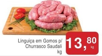 Mineirão Atacarejo Linguica em Gomos p/ Churrasco Saudali 1kg oferta