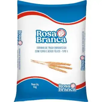 Atacadão Farinha de trigo tipo 1 pacote 1kg - rosa branca oferta