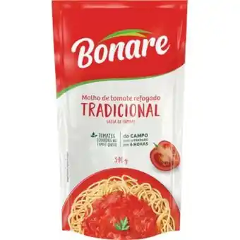 Atacadão Molho de tomate tradicional sachê 340g - bonare oferta