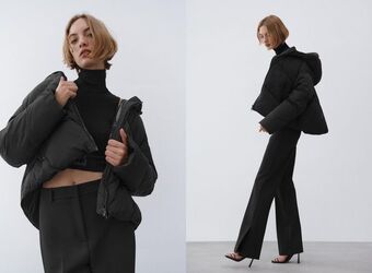 ZARA Jaqueta acolchoada com bolsos oferta
