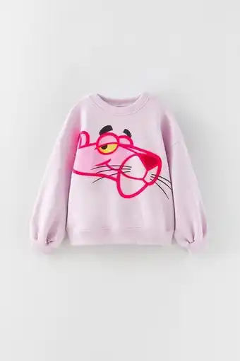 ZARA Moletom pantera cor-de-rosa ® mgm oferta