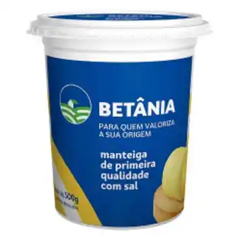 Rede Compras Manteiga com sal betânia 500g oferta