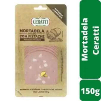 Mortadela ceratti bologna 150g c/pistache fatiada