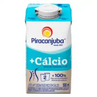 Rede Compras Leite desnatado piracanjuba +cálcio uht 500ml oferta
