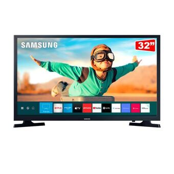 Fujioka Samsung smart tv 32" tizen hd, hdr, wi-fi, 32t4300 | preto oferta