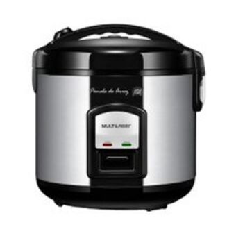 Supermercados Pague Menos Panela de arroz multilaser 10 xícaras inox 127v oferta