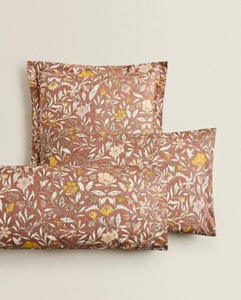 Fronha de almofada estampado de flores