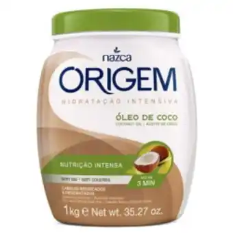 Asun Creme de hidratação capilar origem óleo de coco 1kg oferta