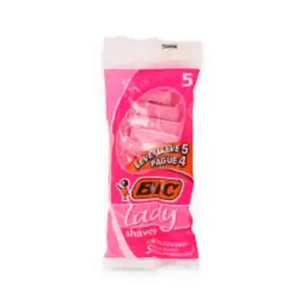 Asun Aparelho de barbear bic lady shaver leve 5 pague 4 oferta