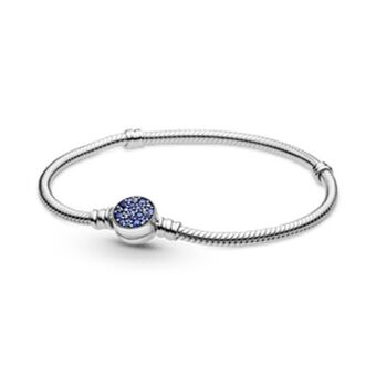 Pandora Bracelete moments com fecho azul brilhante oferta