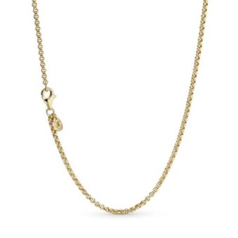 Colar corrente finalizado em ouro 14k