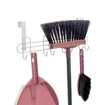 Casa Freitas Porta vassouras com alça branco 1468-1/1 metaltru oferta