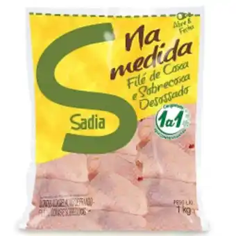 Cidade Supermercados Coxa e sobrecoxa de frango sadia dessosada congelado pct 1kg oferta