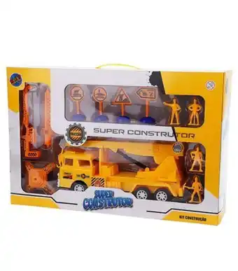 Freitas Varejo Jogo caminhão a friccção com acessórios 12 peças world brinquedos fb01845 oferta