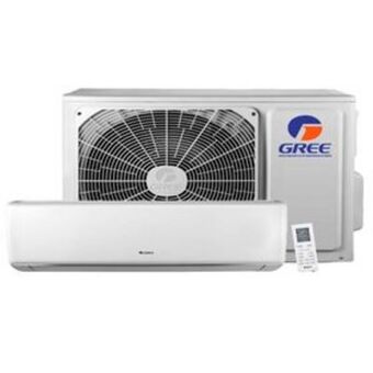 Lojas Certel Ar condicionado split 12000 btus gree gwh12qc quente e frio oferta