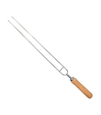 Freitas Varejo Espeto duplo para churrasco em aço útil bazar 50cm rf507 oferta