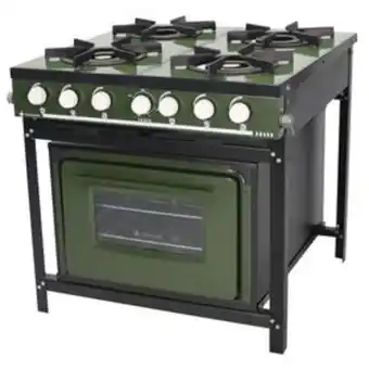 Lojas Certel Fogão industrial venâncio br4bf 4 bocas com forno gás glp verde oferta