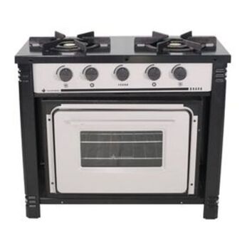 Fogão industrial venâncio br2bf 2 bocas com forno gás glp