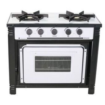 Lojas Certel Fogão industrial venâncio br2bf 2 bocas com forno gás glp branco oferta