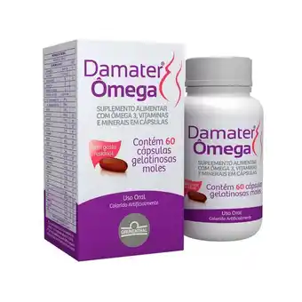 Suplemento alimentar damater ômega 60 cápsulas