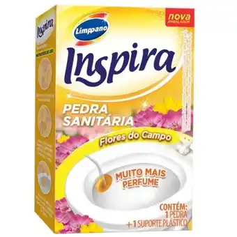 Violeta Supermercados Bloco higiênico limppano inspira flores do campo embalagem 1 un com suporte oferta