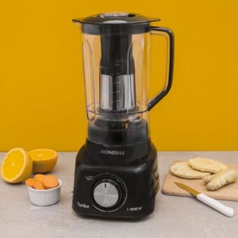 Liquidificador mondial black l-900 com 5 velocidades preto